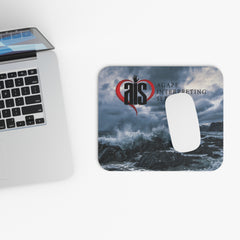 AIS Coast Storm Mouse Pad, Inspirational Desk Accessory, Ocean Wave Design, Unique Gift for Home Office, Motivational Mousepad