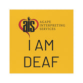 I Am Deaf Car Magnet