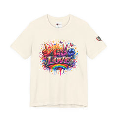 Women ASL Love Explosion – Vibrant Expression T-Shirt Design