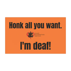 I'm Deaf Car Magnet