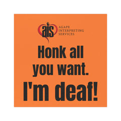 I'm Deaf Car Magnet