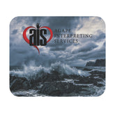 AIS Coast Storm Mouse Pad, Inspirational Desk Accessory, Ocean Wave Design, Unique Gift for Home Office, Motivational Mousepad