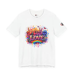 Women ASL Love Explosion – Vibrant Expression T-Shirt Design