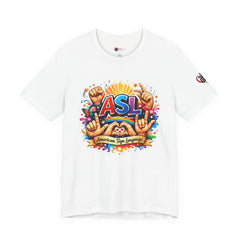 Women ASL Pride Explosion – American Sign Language Unity Tee