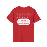 Men Deaf Awareness Target T-Shirt