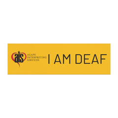 I Am Deaf Car Magnet