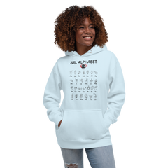 ASL Alphabet Women Hoodie