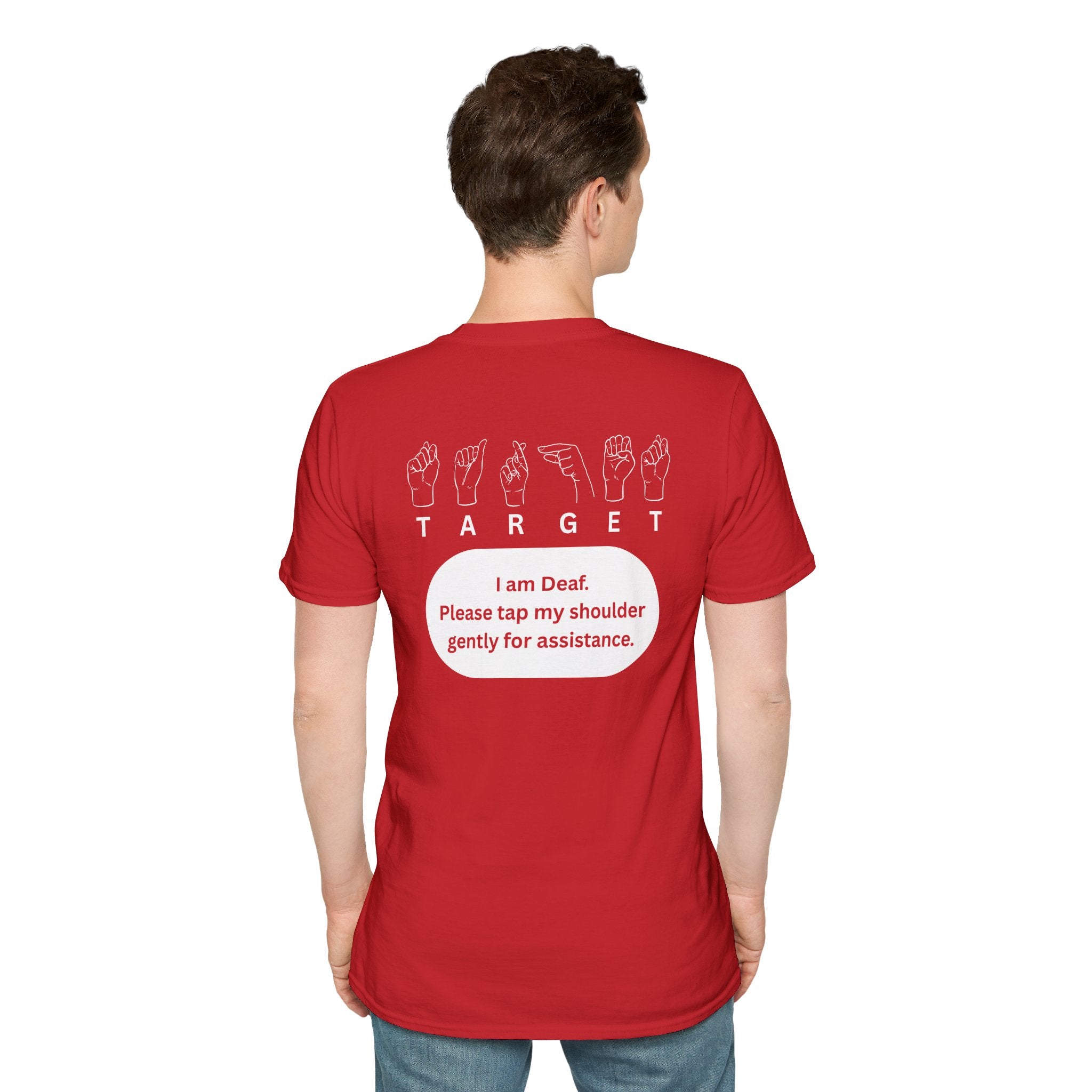 Men Deaf Awareness Target T-Shirt