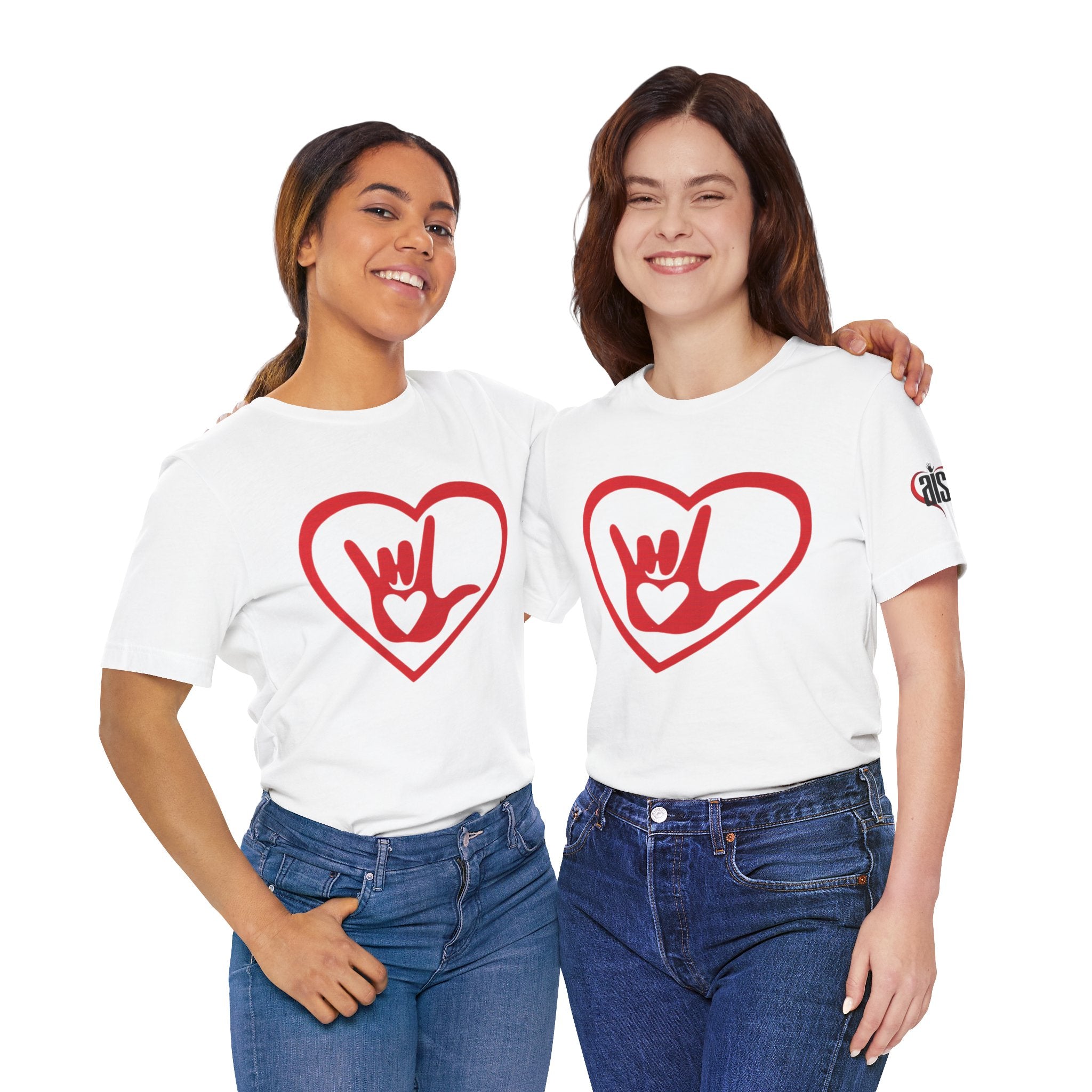 Women Soft Premium T-Shirt - ASL Heart and I Love You Hand Sign
