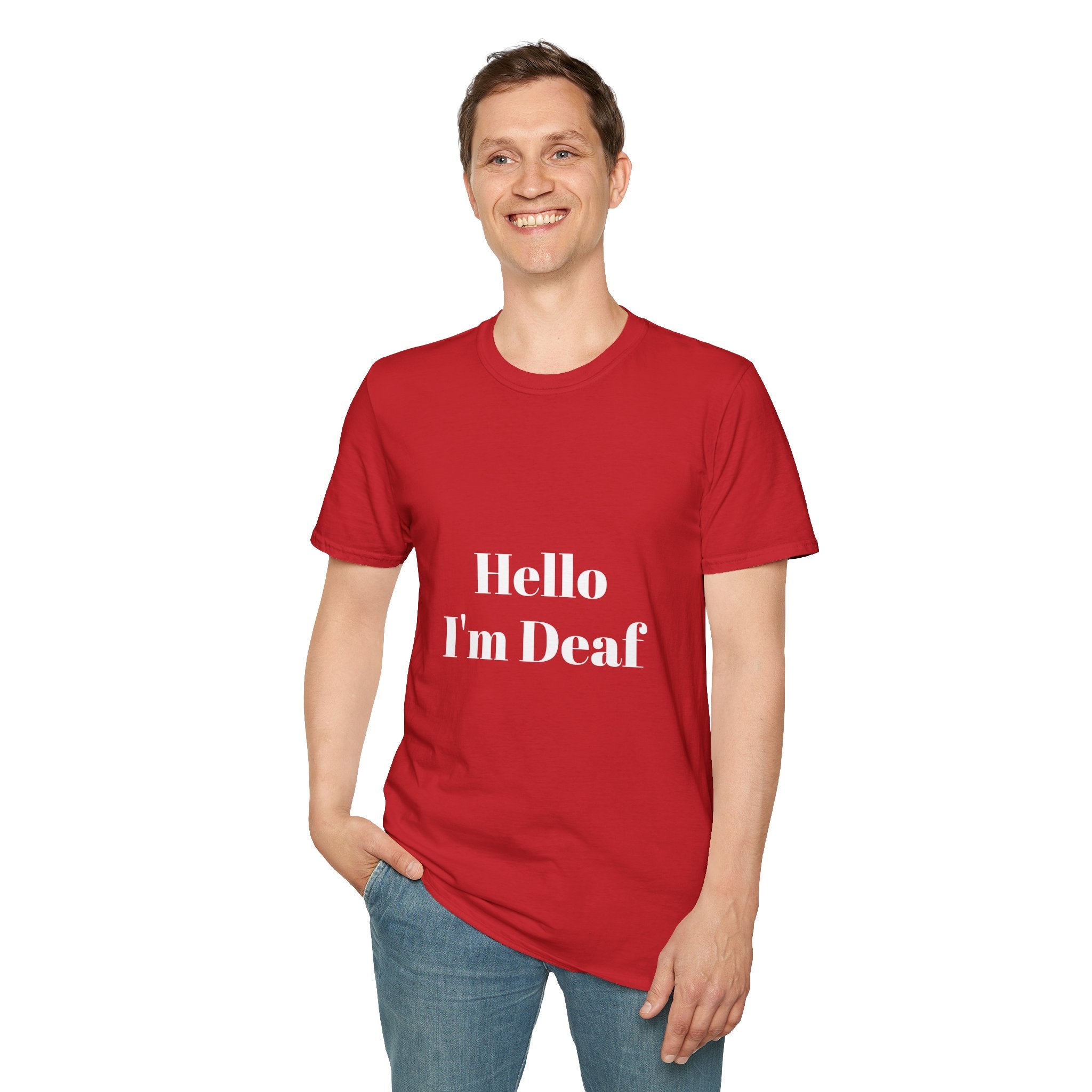Men Deaf Awareness Target T-Shirt