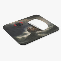 AIS Jesus In Storm Mouse Pad, Artistic Desk Accessory, Office Decor Gift, Unique Computer Mousepad, Customized Mousepad