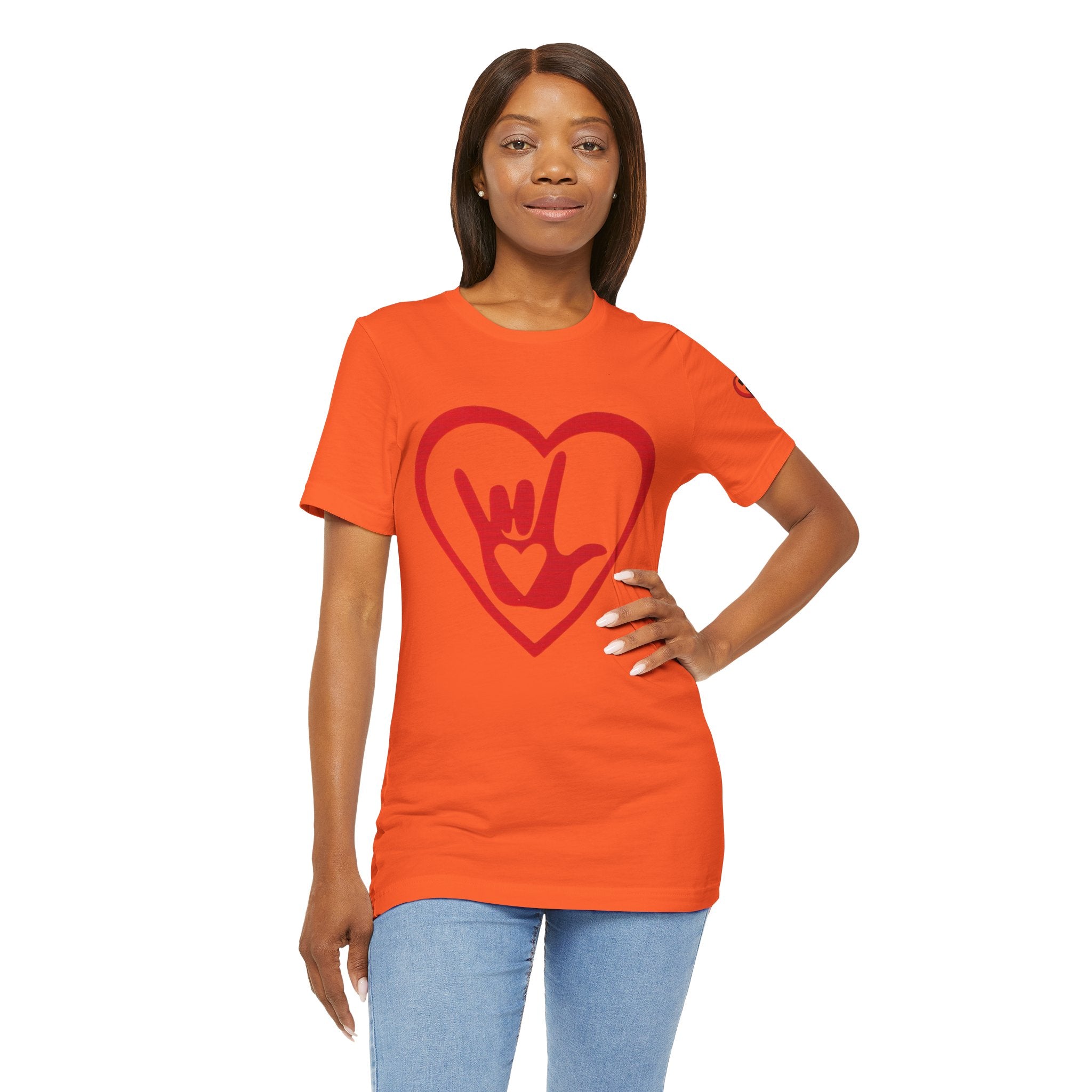 Women Soft Premium T-Shirt - ASL Heart and I Love You Hand Sign