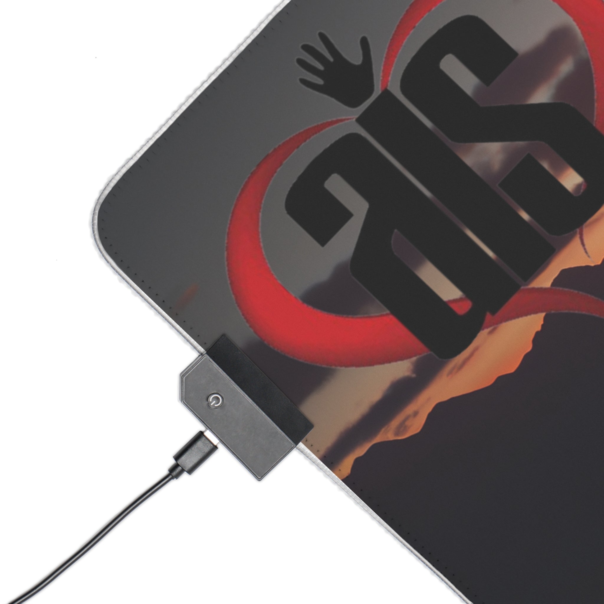 AIS RGB LED Gaming Mouse Pad with Inspirational Design, Perfect for Gamers, Desk Accessory, Gamer Gift, Office Decor