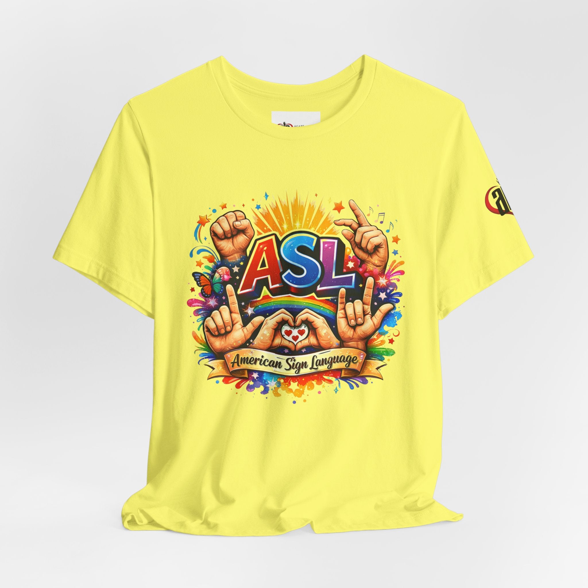 Women ASL Pride Explosion – American Sign Language Unity Tee