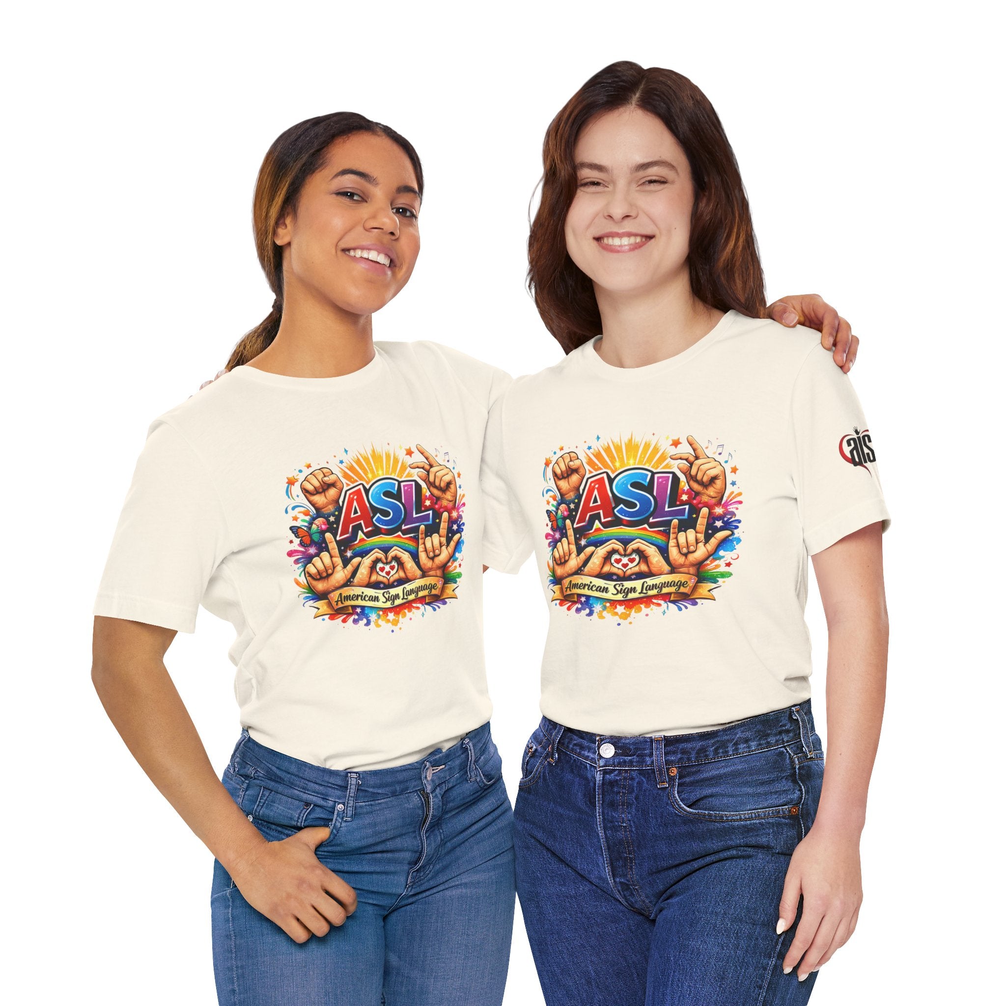 Women ASL Pride Explosion – American Sign Language Unity Tee