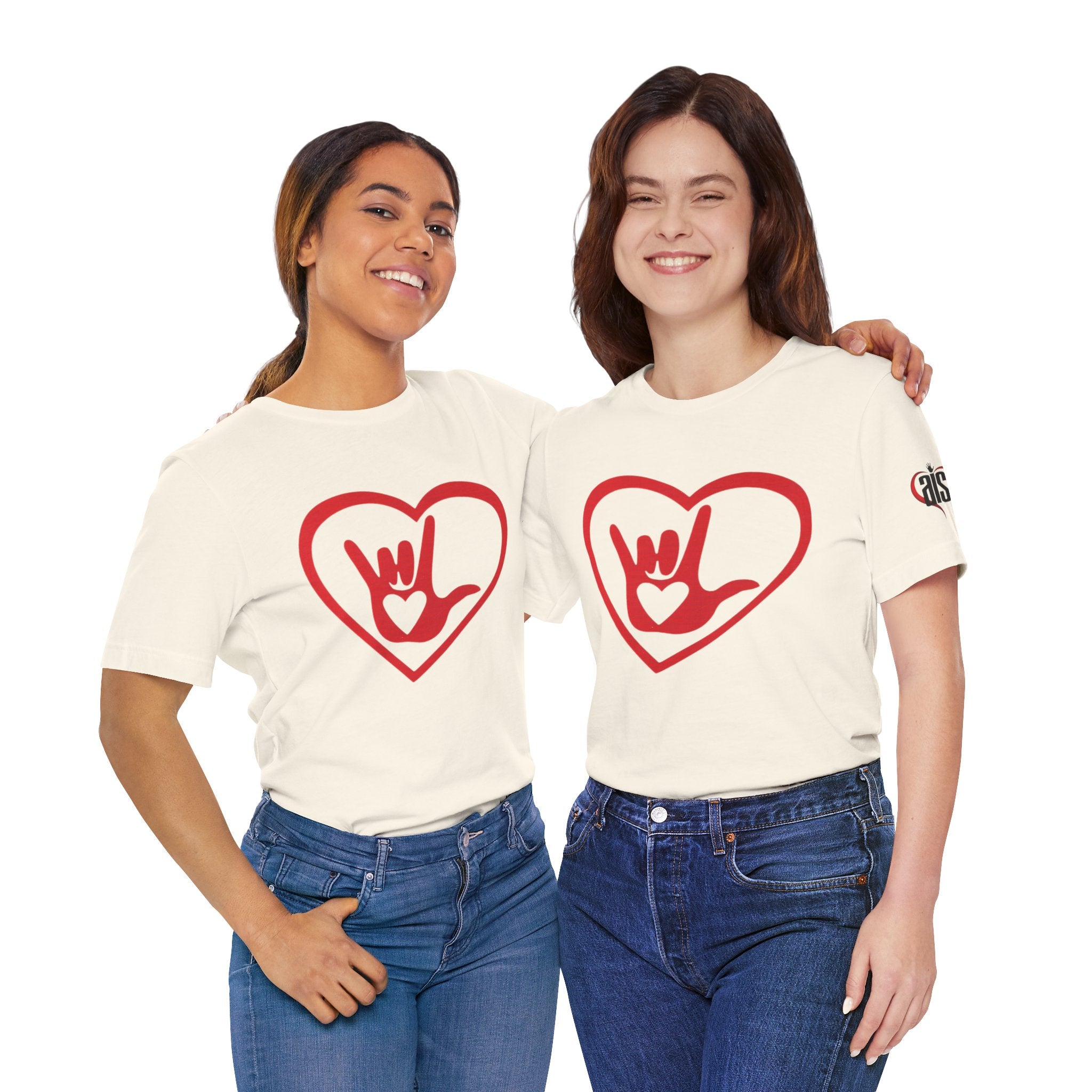 Women Soft Premium T-Shirt - ASL Heart and I Love You Hand Sign