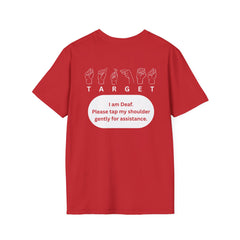 Men Deaf Awareness Target T-Shirt