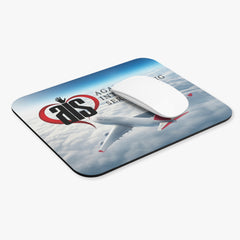 AIS Airplane-Themed Mouse Pad, Travel Desk Accessory, Gift for Travelers, Office Decor, Aviation Lover's Gift